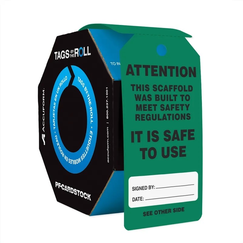 SCAFFOLD IS SAFE TAGS 100/RL - Scaffold Tags